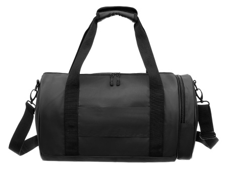 Сумка спортивная TORBER РИТМ, чёрный, полиэстер 900D с PU покрытием, 45 х 25 х 25 см