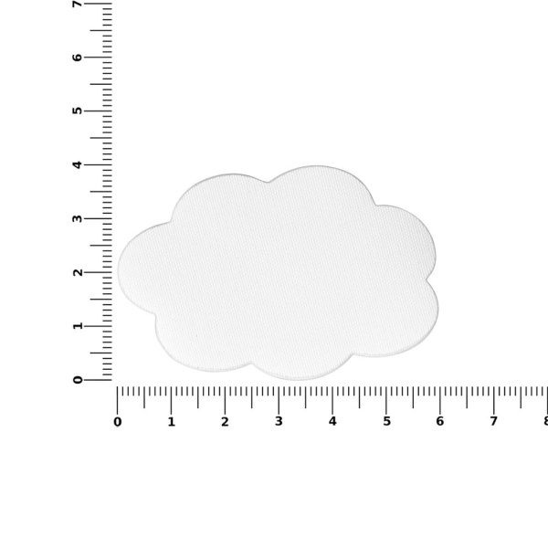 Наклейка тканевая Lunga Calum, L, белая