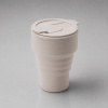 Силиконовый складной стакан GoCup, бежевый