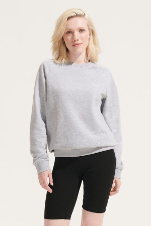 Свитшот унисекс Space, черный меланж, размер 3XL