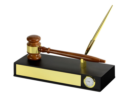 Настольный прибор Финансовый директор, коричневый/золотистый (Р)