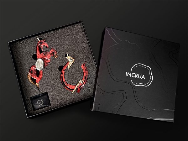 Елочные игрушки (Лошадь+Подкова).Символы года Гранат