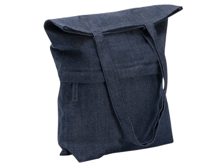 Сумка из переработанной джинсовой ткани Крик (Kirk), синий