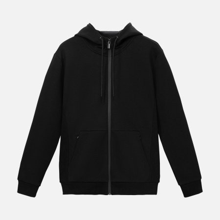 Толстовка на молнии с капюшоном Матео (Mateo) черная