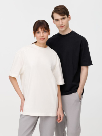 Футболка оверсайз унисекс Sideline, молочно-белая, размер XS/S