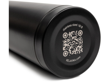 Термос Relaxika 101 (0,75 литра), черный (без лого)