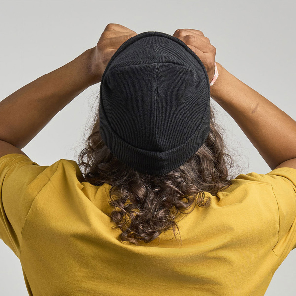 Шапка вязаная  двойная Wind-S с патчем