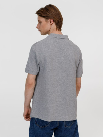 Рубашка поло унисекс Pacific, серый меланж, размер 5XL