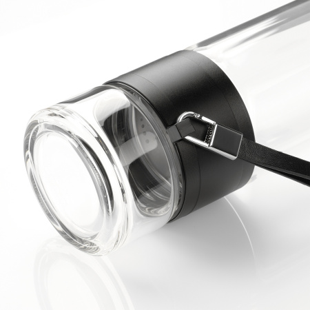 Бутылка стеклянная с двойными стенками Терсо (Terso), черная