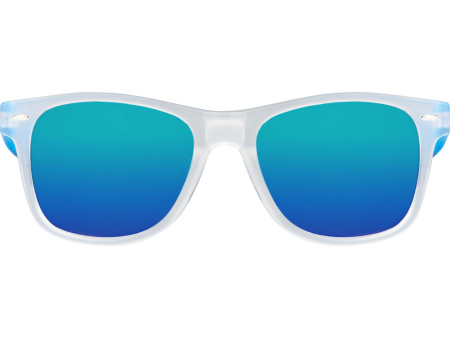 Очки солнцезащитные с зеркальными линзами Partymaker, синий