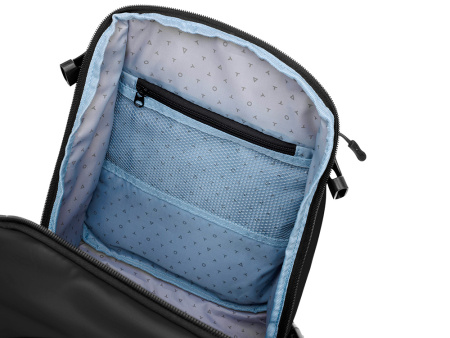 Рюкзак TORBER РИТМ, черный, полиэстер 900D с PU покрытием, 45 х 32 х 20 см