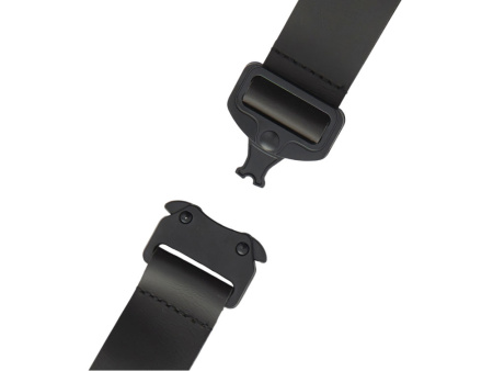 Отстегивающийся брелок-ремувка из эко-кожи Ninja, черный