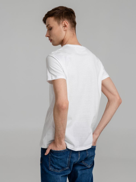 Футболка мужская приталенная Regent Fit 150 белая, размер XS