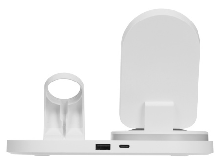 Складная зарядная станция с беспроводной зарядкой Flashport, 15 Вт, белый (Р) Складная зарядная станция с беспроводной зарядкой Flashport, 15 Вт, белый (Р)