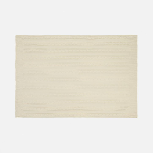 Плед Remitti, белый (молочный)