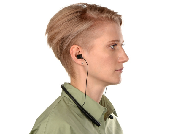 Беспроводные наушники с микрофоном Soundway, черный/белый