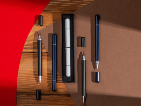 Металлическая ручка и вечный карандаш Van Gogh с рельефным покрытием, черный