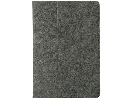 Двустороннее портфолио из рпет-фетра и искусственной кожи Felt, серый