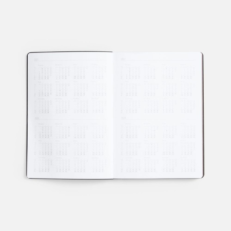 Ежедневник Nebraska Flex, недатированный, черный с серебристым