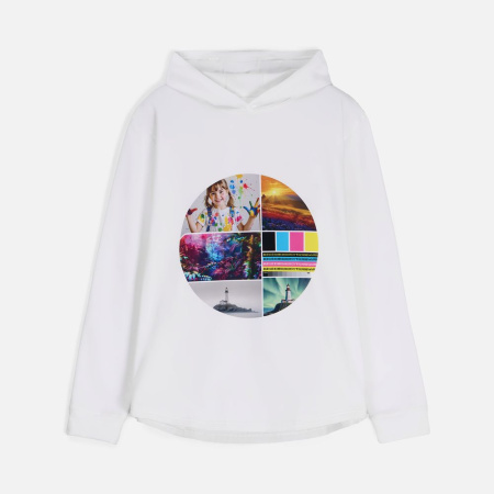 Худи унисекс Morfiss, белое, размер XS/S