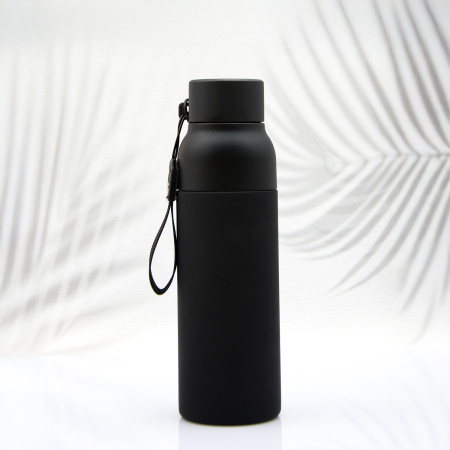 Термобутылка Button Black (черный)