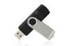 Флеш накопитель USB 2.0 Twister Smart 16GB, пластик Софт Тач/металл, черный/черный