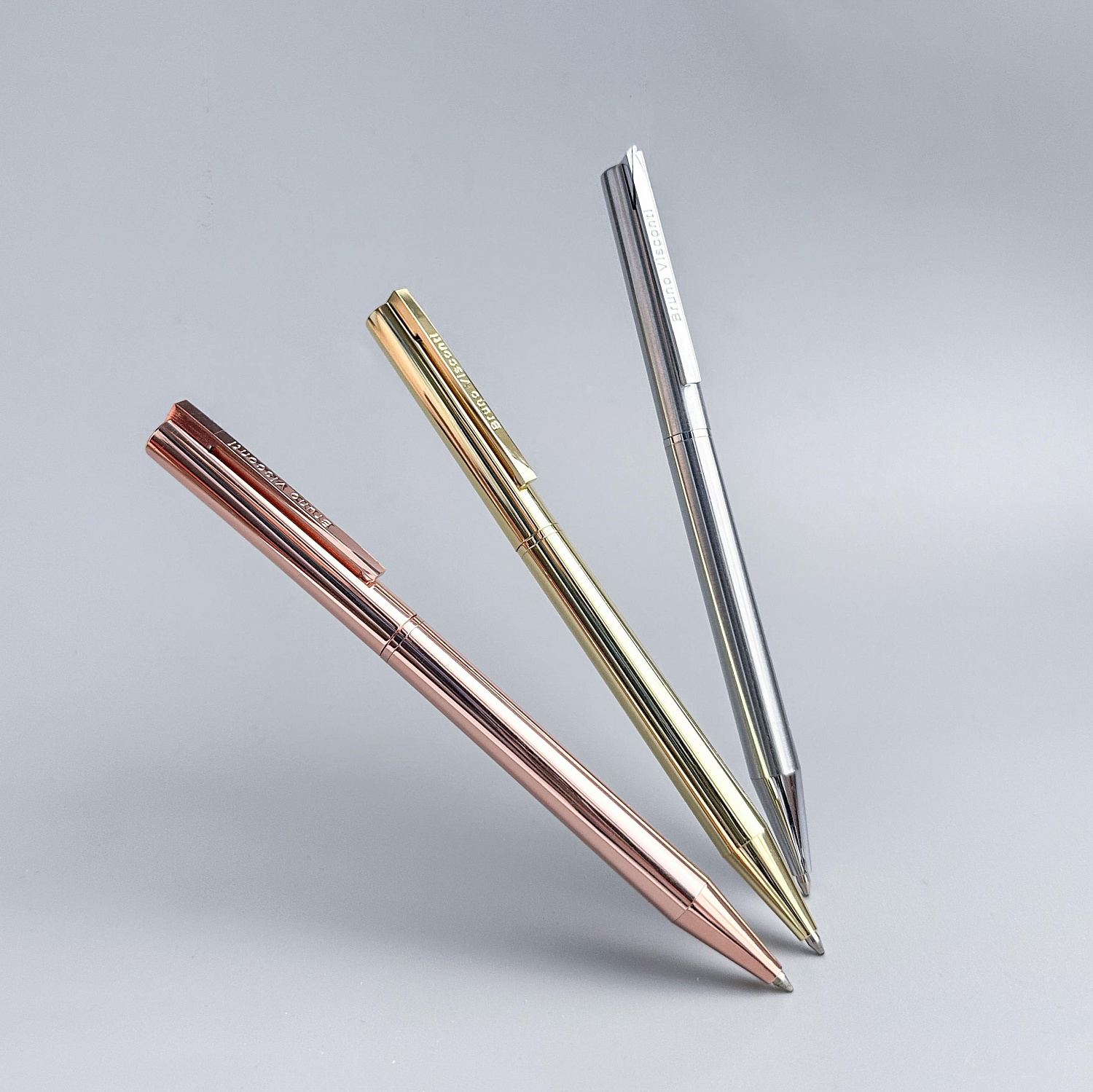 РУЧКА  "BERGAMO" ШАРИКОВАЯ АВТОМАТИЧЕСКАЯ, МЕТАЛЛИЧЕСКИЙ КОРПУС СТАЛЬ, 0.7 ММ, СИНЯЯ