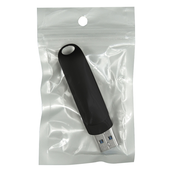 Флеш накопитель  USB 3.0 + TYPE C Cupertino, металл, черный матовый, 32 GB