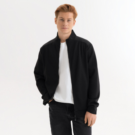 Толстовка на молнии Астин (Astin) черная, размер XXXL