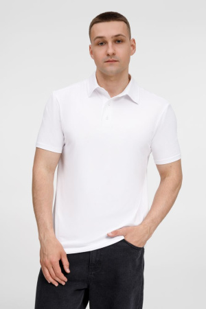 Рубашка поло унисекс Senti, белая, размер S