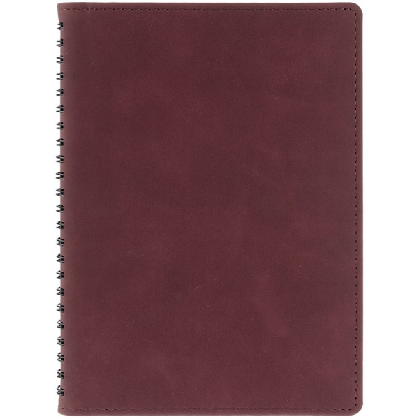 Ежедневник Spring Urban на заказ, недатированный, бордовый