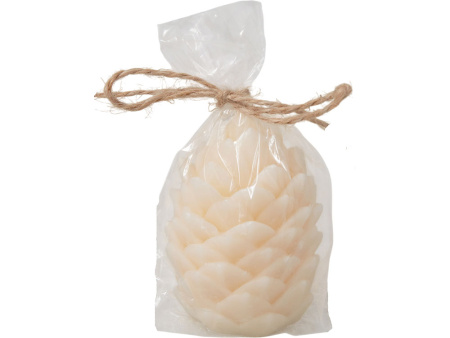 Свеча Шишка, молочный