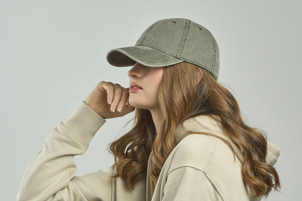 Бейсболка винтажная DIGG, 6 клиньев, металлическая застежка