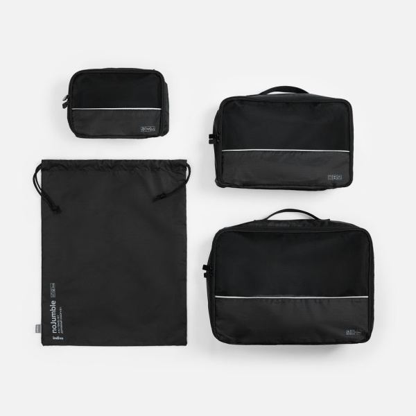 Дорожный набор сумок noJumble 4 в 1, черный