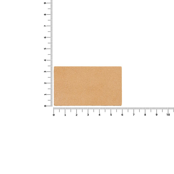 Лейбл кожаный Pasek, M, бежевый