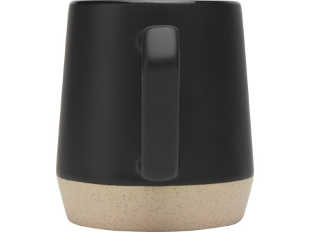 Dolce керамическая кружка объемом 300 мл с матовой отделкой, сплошной черный