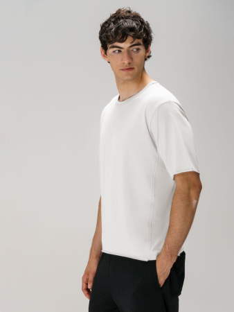 Футболка оверсайз унисекс Vozduh, молочно-белая, размер XS/S