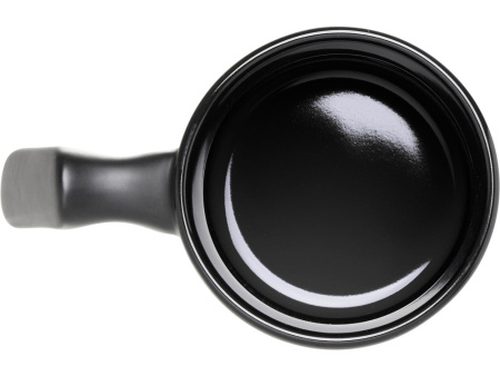 Кружка матовая с прямой ручкой Axio, 360 мл, черный