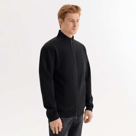 Толстовка на молнии Астин (Astin) черная, размер XXXL