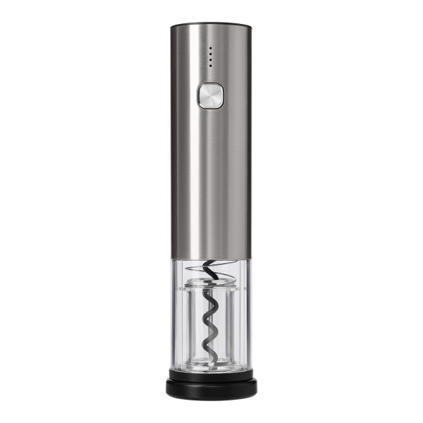 Набор для вина с электрическим штопором Vintaro, серебряный