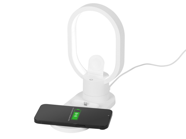 Беспроводная зарядная станция 4-в-1 Portal c лампой, 15 Вт Беспроводная зарядная станция 4-в-1 Portal c лампой, 15 Вт