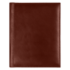 Суперобложка из натуральной кожи Universal leather размер А5+ , коричневая,  с блокнотом