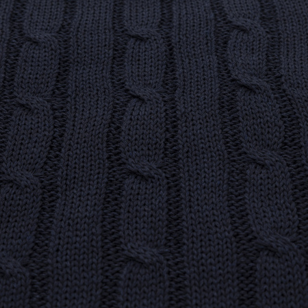 Плед Фадо (Fado) вязаный, синий (без подарочной коробки)