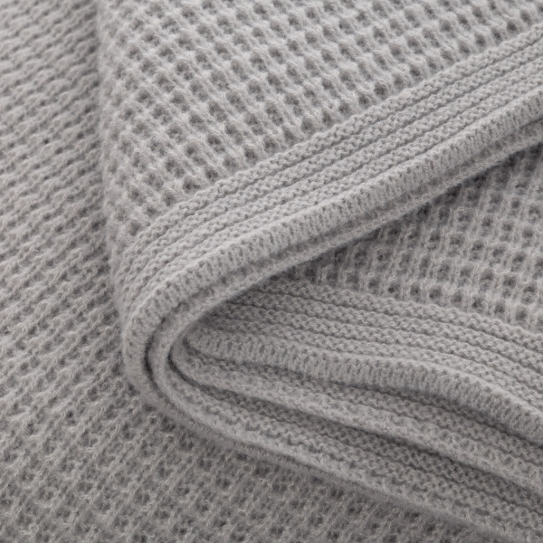 Плед Мальта Софт (Malta Soft) вязаный, 160*90 см, серый