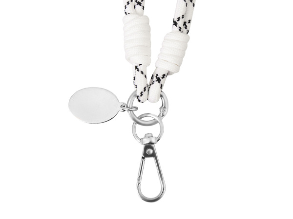 Брелок-браслет Bohemian, черно-белый