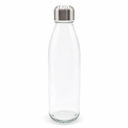 Бутылка стеклянная с манжетой и держателем Glassy, чёрная