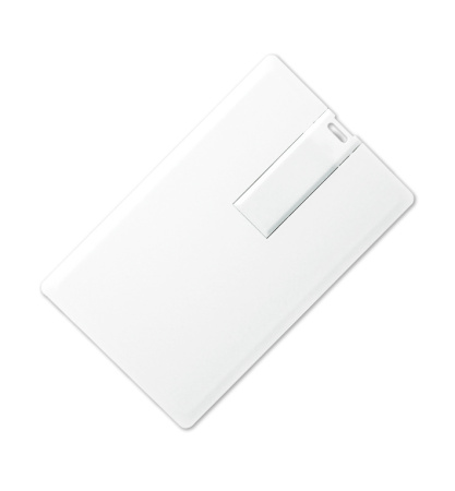 Флеш накопитель USB 2.0 в виде кредитной карты 32GB, пластик, белый