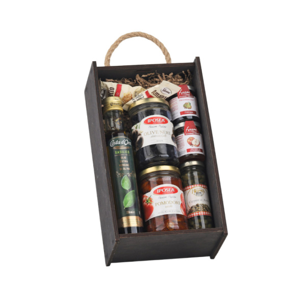 Подарочный набор деликатесов №115 "Genovese", 7 продуктов (Коричневый)