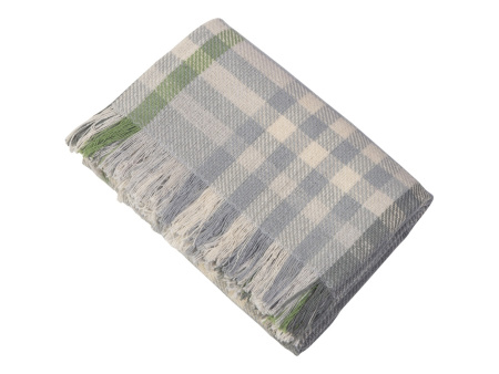 Плед Liner хлопковый с бахромой