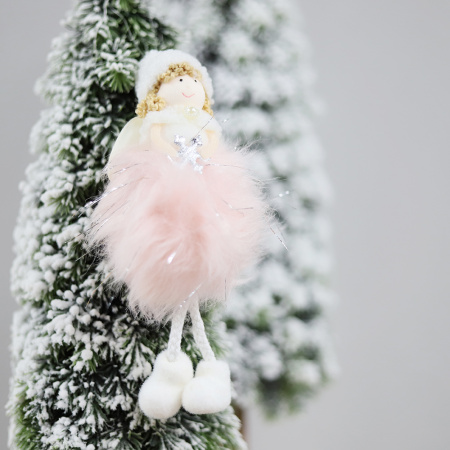 Новогоднее украшение рождественский ангел Брайтенс, розовый